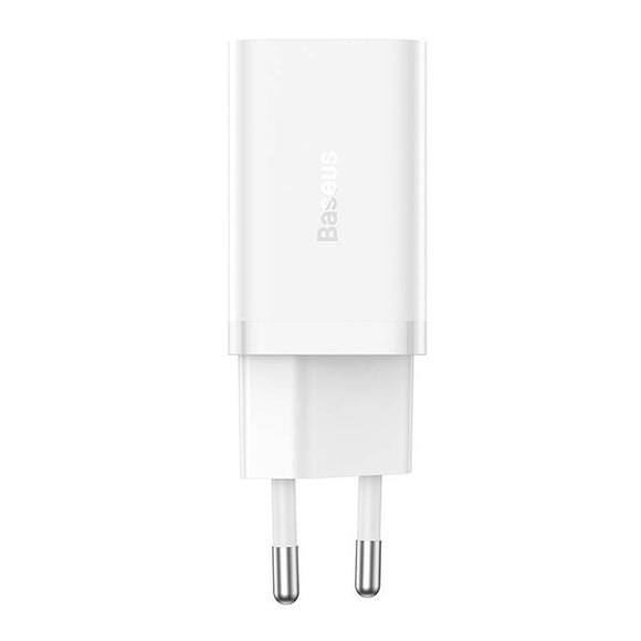 INCARCATOR retea Baseus GaN5 Pro, Quick Charge 40W, 2 x USB Type-C, alb "CCGP180102" (timbru verde 0.18 lei) - 6932172627911