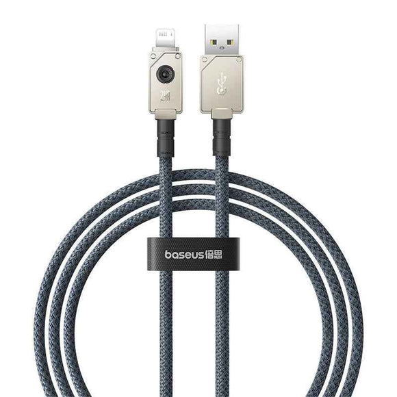 Baseus Unbreakable USB A to iP cable 1 m 5V-2.4A White