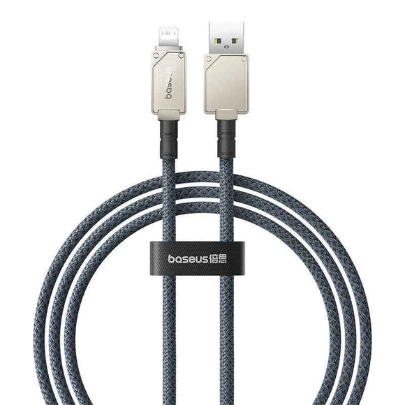 Baseus Unbreakable USB A to iP cable 1 m 5V-2.4A White