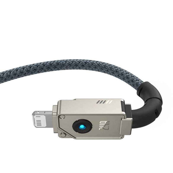 Baseus Unbreakable USB A to iP cable 1 m 5V-2.4A White