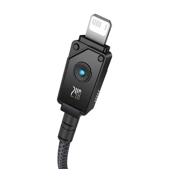 Baseus Unbreakable USB A to iP cable 2 m 5V-2.4A Black