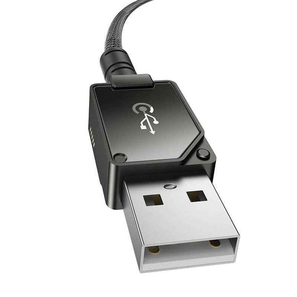 Baseus Unbreakable USB A to iP cable 2 m 5V-2.4A Black