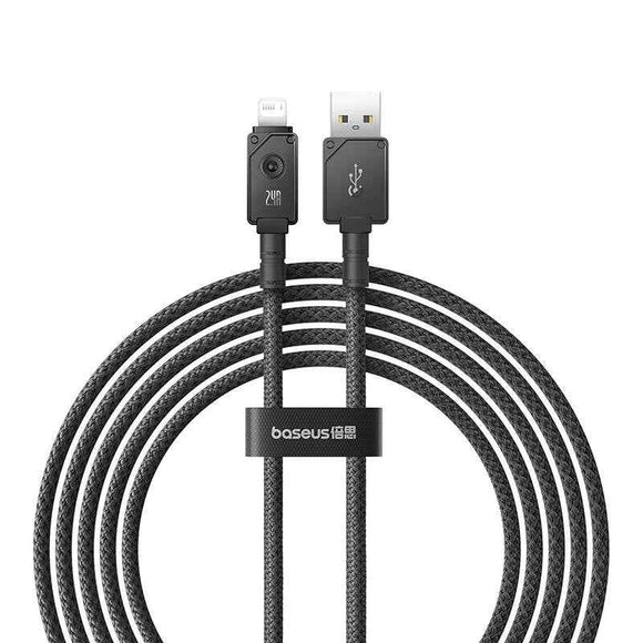 Baseus Unbreakable USB A to iP cable 2 m 5V-2.4A Black