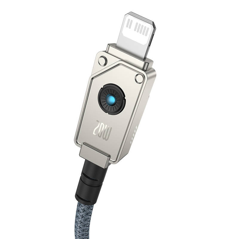 Baseus Unbreakable USB C to iP cable 1 m 20 W White