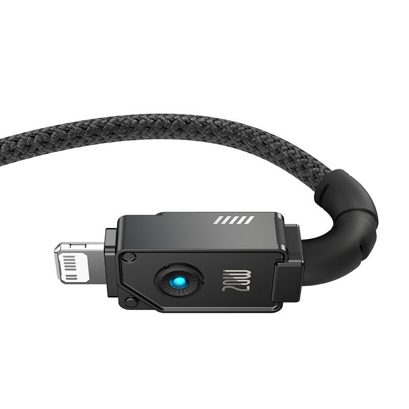 Baseus Unbreakable USB C to iP cable 2 m 20 W Black