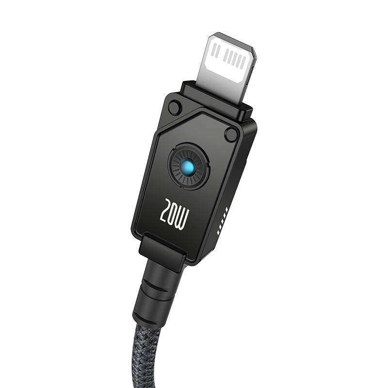 Baseus Unbreakable USB C to iP cable 2 m 20 W Black