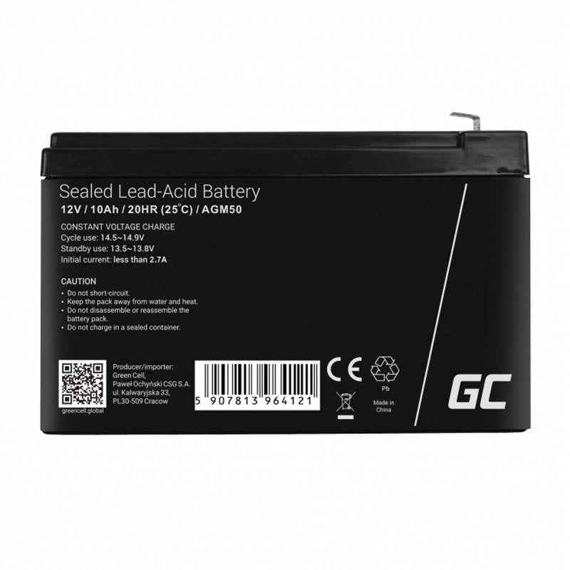 Batterie UPS Green Cell AGM50 VRLA AGM 12 V 10 Ah