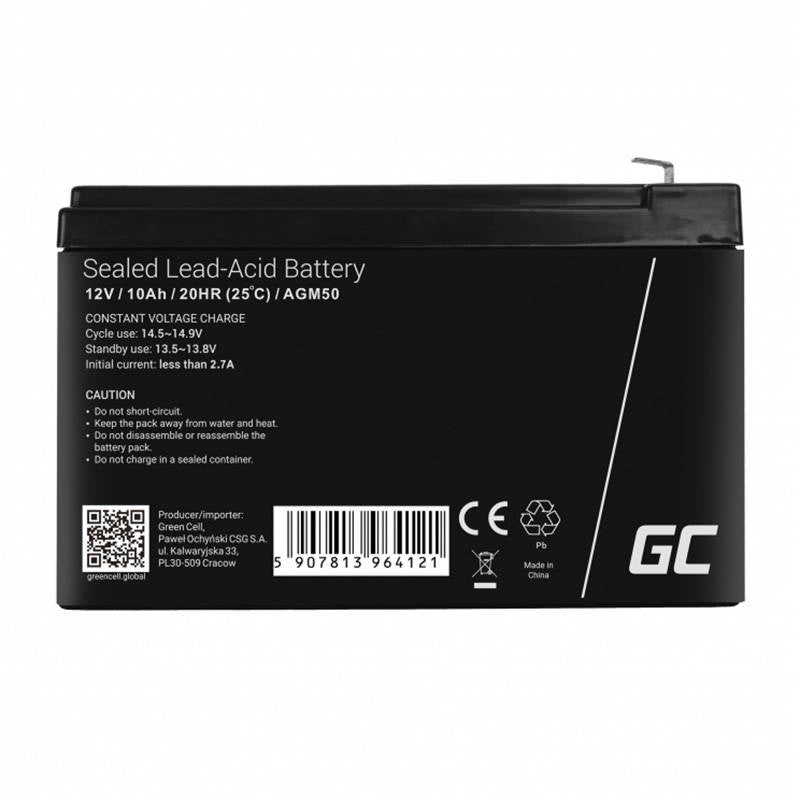 Batterie UPS Green Cell AGM50 VRLA AGM 12 V 10 Ah