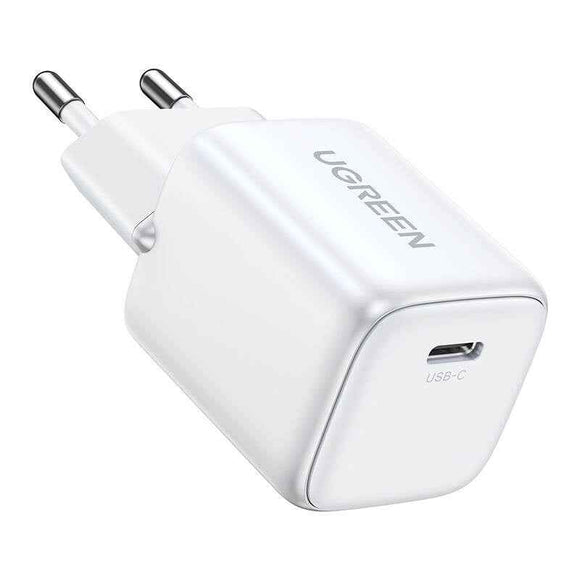 INCARCATOR retea Ugreen, Nexode "CD318" Quick Charge 20W GaN, 1 x USB Type-C 5V/3A, alb "15324" (timbru verde 0.18 lei) - 6941876213245