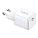 INCARCATOR retea Ugreen, Nexode "CD318" Quick Charge 20W GaN, 1 x USB Type-C 5V/3A, alb "15324" (timbru verde 0.18 lei) - 6941876213245