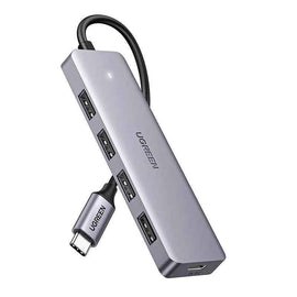 Ugreen Hub 4-in-1 USB-C Adapter to 4× USB 3.0 + USB-C Grey