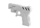 Gun Alarm Clock with Laser Pistol White-3
