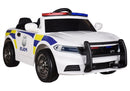 Police Electric Ride-On Car - White-1