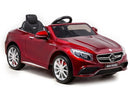 Voiture électrique Mercedes S63 - Peinture rouge