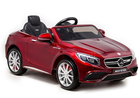 Voiture électrique Mercedes S63 - Peinture rouge