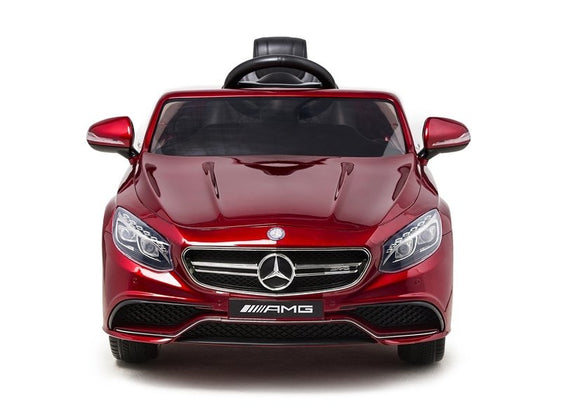 Voiture électrique Mercedes S63 - Peinture rouge