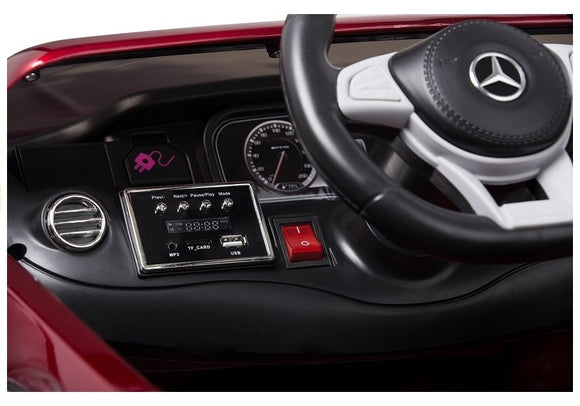 Mercedes S63 Electric Ride On Car - Red Painting