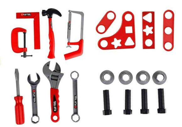 Grand ensemble d'outils de scierie pour petit bricoleur 23 pièces