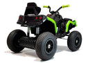 Quad BDM0906 Electric Ride On Vehicle Pumped Wheels - Black
