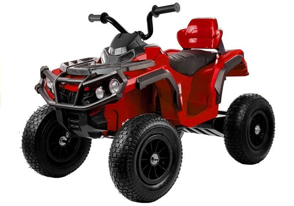 Quad BDM0906 Electric Ride On Vehicle Pumped Wheels - Red