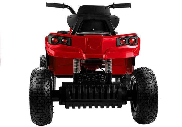 Quad BDM0906 Electric Ride On Vehicle Pumped Wheels - Red