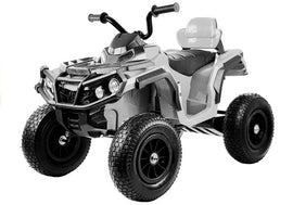 Quad BDM0906 Electric Ride On Vehicle Pumped Wheels - White