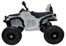 Quad BDM0906 Electric Ride On Vehicle Pumped Wheels - White