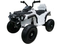 Quad BDM0906 Electric Ride On Vehicle Pumped Wheels - White