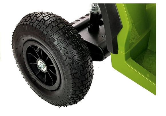 Quad BDM0906 Electric Ride On Vehicle Pumped Wheels - Green