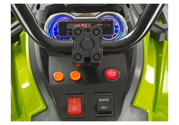 Véhicule électrique à roues gonflées quad bdm0906 - vert