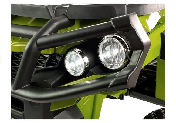 Quad BDM0906 Electric Ride On Vehicle Pumped Wheels - Green