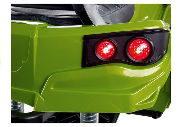 Quad BDM0906 Electric Ride On Vehicle Pumped Wheels - Green