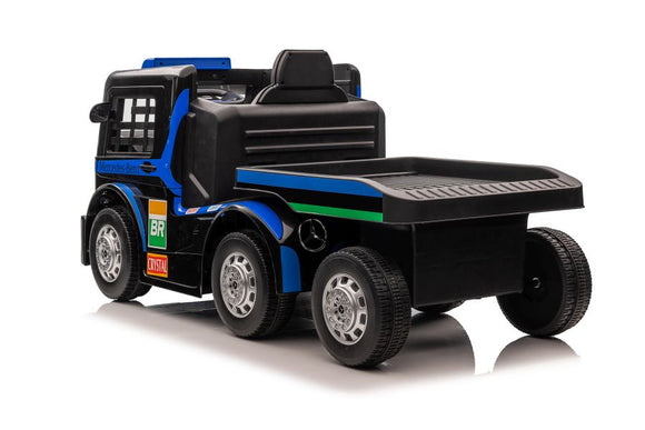 Battery Car Mercedes XMX622B Semi-trailer Navy Blue LCD