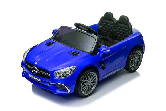 Voiture à batterie Mercedes SL65 S Bleu laqué LCD