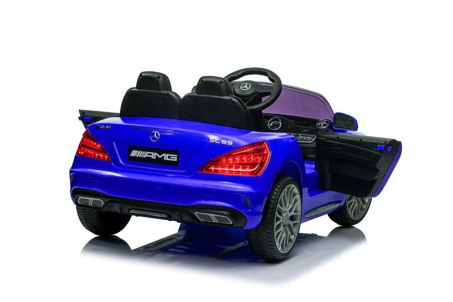 Voiture à batterie Mercedes SL65 S Bleu laqué LCD