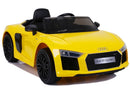 Grande voiture électrique Audi R8 JJ2198 Jaune