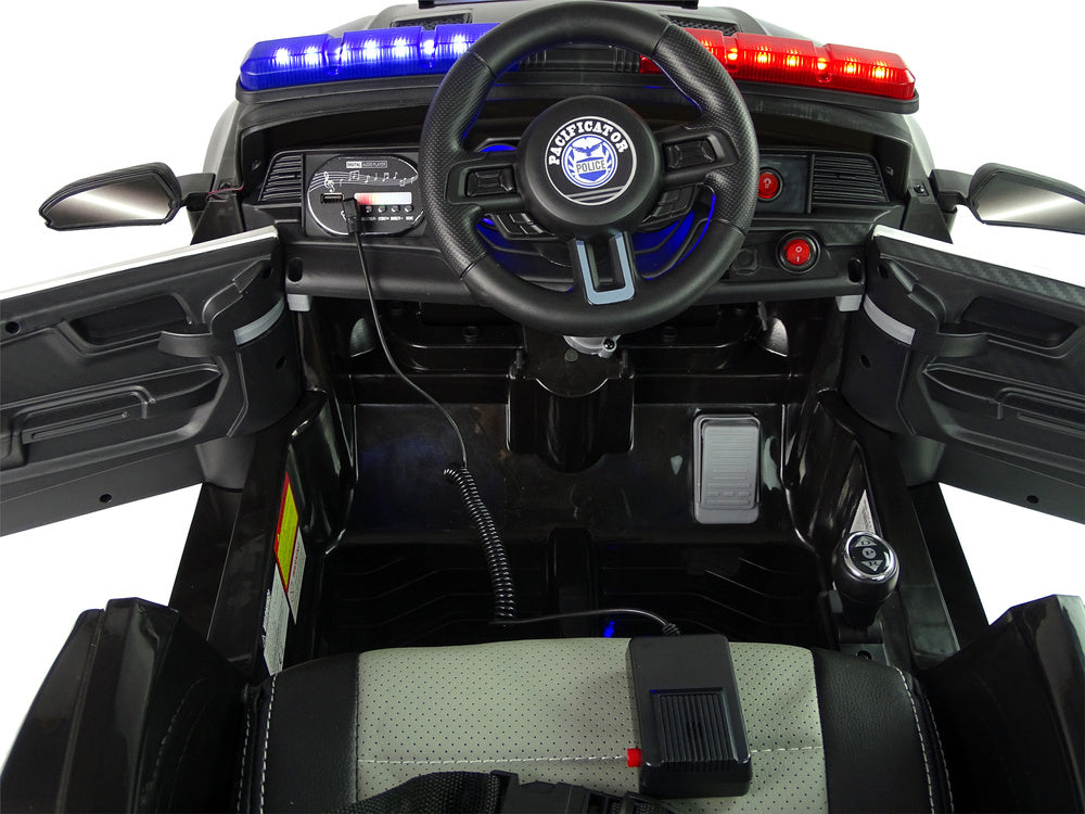 Voiture électrique police bbh0007 noir