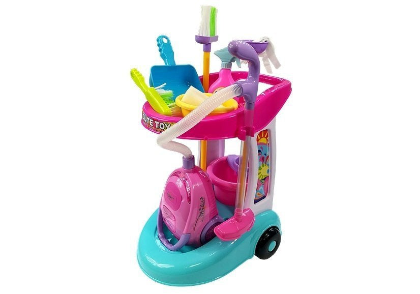Kit de nettoyage sur chariot avec aspirateur - clicktofournisseur.com