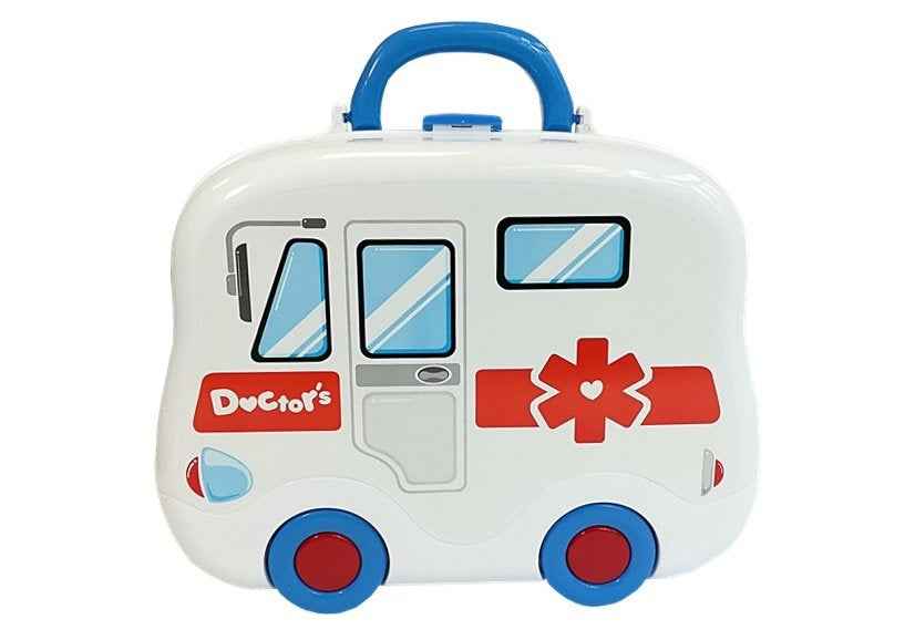 Coffret de médecin dans une mallette avec accessoires