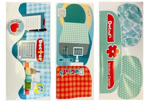 Coffret de médecin dans une mallette avec accessoires