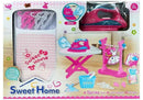 Pink Iron Ironing Set Ironing Board Hangers