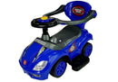 Toddlers Ride On Push Along with Parent Handle Mega Car 3in1 Blue-6