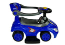 Toddlers Ride On Push Along with Parent Handle Mega Car 3in1 Blue-7