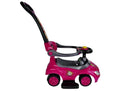 Toddlers Ride On Push Along with Parent Handle Mega Car 3in1 Pink-4
