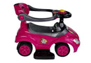 Toddlers Ride On Push Along with Parent Handle Mega Car 3in1 Pink-7