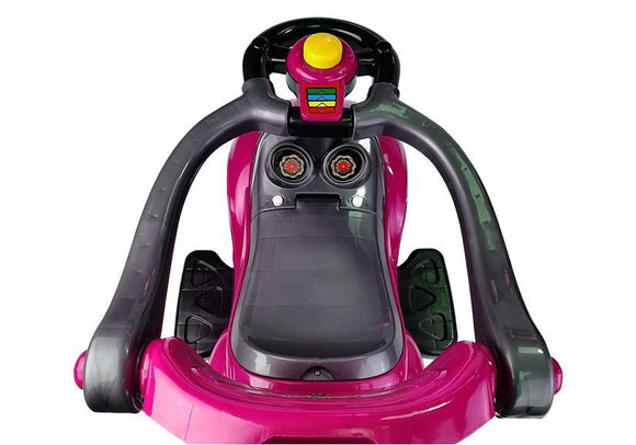 Toddlers Ride On Push Along with Parent Handle Mega Car 3in1 Pink