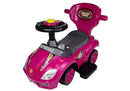 Toddlers Ride On Push Along with Parent Handle Mega Car 3in1 Pink-9