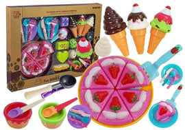 Ensemble de bonbons desserts glaces biscuits accessoires