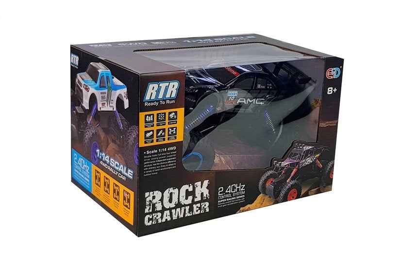 Voiture tout-terrain télécommandée 1:14 bleue
