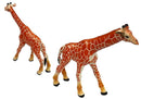 Figurines Girafes Éducatives Familiales 3 pièces + Fond Afrique